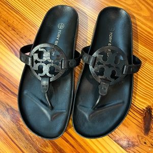 Tory Burch Miller Cloud Sandal / Sz. 9.5 / Perfect Black